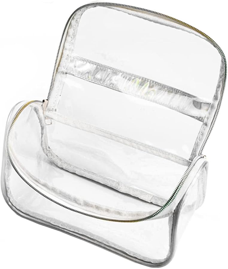 Transparent Small Toiletry Bag For Women Portable Travel Makeup Organizer - Image 1